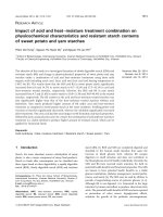 DSpace at VNU: Impact of acid and heat-moisture treatment combination on physicochemical characteristics and resistant starch contents of sweet potato and yam starches