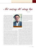 DSpace at VNU: Mơ mộng để sáng tạo