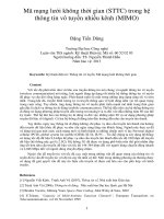 DSpace at VNU: Mã mạng lưới không thời gian (STTC) trong hệ thông tin vô tuyến nhiều kênh (MIMO)