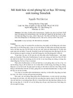 DSpace at VNU: Mô hình hóa và mô phỏng hệ cơ học 3D trong môi trường Simulink