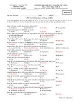 Đề kiểm tra học kì 1 năm học 20172018 môn Hóa học lớp 12 mã đề 010 
