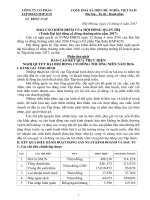 Báo cáo kiểm điểm hoạt động của Hội đồng quản trị