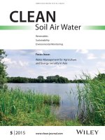 DSpace at VNU: Nutrient Dynamics During Flood Events in Tropical Catchments: A Case Study in Southern Vietnam