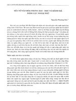 DSpace at VNU: Yếu tố văn hóa trong dạy - học và đánh giá năng lực ngoại ngữ