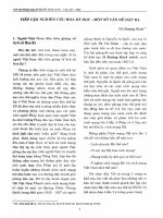 DSpace at VNU: Tiếp cận nghiên cứu Hoa Kỳ học - một số vấn đề đặt ra