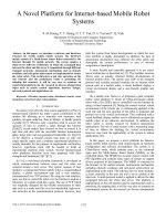 DSpace at VNU: A novel platform for internet-based mobile robot systems