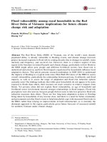 DSpace at VNU: Flood vulnerability among rural households in the Red River Delta of Vietnam: implications for future climate change risk and adaptation