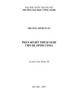 DSpace at VNU: Phân bố bít thích nghi cho hệ đa người dùng OFDM - CDMA, OFDM – TDMA