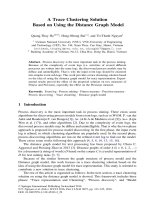 A trace clustering solution based on using the distance graph model