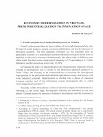 DSpace at VNU: Economic Modernization in Vietnam: from Industrialization to Innovation Stage