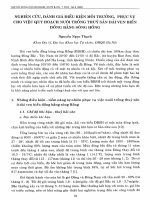 DSpace at VNU: Nghiên cứu đánh giá điều kiện môi trường, phục vụ cho việc quy hoạch nuôi trồng thủy sản dải ven biển đồng bằng sông Hồng