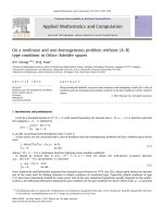 DSpace at VNU: On a nonlinear and non-homogeneous problem without (A-R) type condition in Orlicz-Sobolev spaces