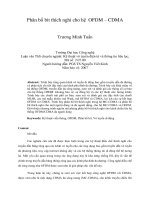 DSpace at VNU: Phân bố bít thích nghi cho hệ OFDM – CDMA