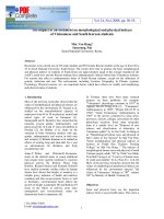 DSpace at VNU: The impact of environment on morphological and physical indexes of Vietnamese and South Korean students