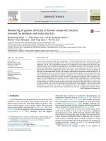 Monitoring of genetic diversity in Taiwan conserved chickens assessed by pedigree and molecular data