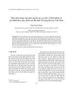 DSpace at VNU: Hòa giải trong việc giải quyết các vụ việc về hôn nhân và gia đình theo quy định của Bộ luật Tố tụng dân sự Việt Nam