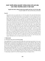 Nông nghiệp thông minh với BĐKH