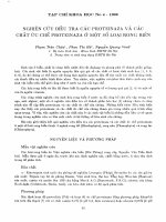 DSpace at VNU: Nghiên cứu điều tra các proteinaza và các chất ức chế proteinaza ở một số loại rong biển