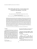 DSpace at VNU: Hoàn thiện pháp luật bảo vệ môi trường nước trong khu công nghiệp ở Việt Nam