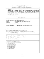 DSpace at VNU: Xây dựng chương trình khung đào tạo liên thông