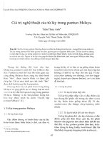 DSpace at VNU: Giá trị nghệ thuật của từ láy trong pantun Melayu