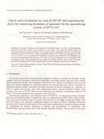 DSpace at VNU: Monte carlo simulation by code of MCNP and experimental check for measuring thickness of materials for the spec raltzrng system of MYO-101