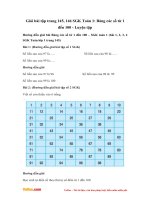 giai bai tap trang 145 146 sgk toan 1 bang cac so tu 1 den 100