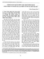 DSpace at VNU: Chính sách quân điền năm 1839 ở Bình Định, nhìn nhận và đánh giá lại trên cơ sở tư liệu địa bạ