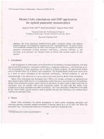 DSpace at VNU: Monte Carlo simulations and DSP application for optical parameter measurement