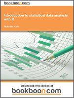 Introduction to statistical data analysis with R