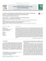 DSpace at VNU: A study on developing aviation biofuel for the Tropics: Production process-Experimental and theoretical evaluation of their blends with fossil kerosene