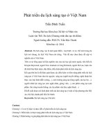 DSpace at VNU: Phát triển du lịch sáng tạo ở Việt Nam