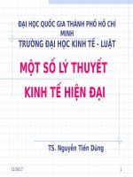 Các lý thuyết kinh tế hiện đại - MBEUEL 2012 - 2014 Bai 1