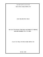 DSpace at VNU: Sổ tay ứng dụng thương mại điện tử trong doanh nghiệp vừa và nhỏ