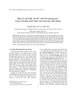 DSpace at VNU: Bàn về cách đặt vấn đề “văn bản quảng cáo” trong Chương trình Ngữ văn trung học phổ thông