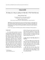 DSpace at VNU: Sử dụng các công cụ quảng cáo hiện đại ở Việt Nam hiện nay