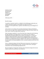 Mẫu đơn xin việc bằng Tiếng Anh ngành QUẢN LÝ NHÂN SỰ