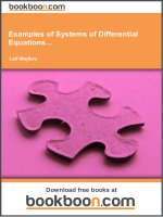 Examples of Systems of Differential Equations