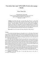 DSpace at VNU: Tìm hiểu bảo mật VPN MPLS trên nền mạng NGN