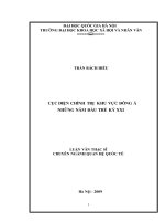 DSpace at VNU: Cục diện chính trị khu vực Đông Á những năm đầu thế kỷ XXI