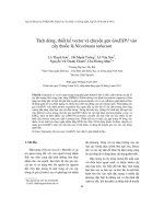 DSpace at VNU: Tách dòng, thiết kế vector và chuyển gen GmEXP1 vào cây thuốc lá Nicotinana tabacum