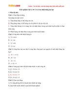 trac nghiem vat ly 10 co so cua nhiet dong luc hoc