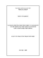 DSpace at VNU: Vận dụng phương pháp phát hiện và giải quyết vấn đề trong dạy học khảo sát hàm số lớp 12 trung học phổ thông