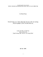 DSpace at VNU: Vấn đề nâng cao ý thức pháp luật cho học sinh các trường chuyên nghiệp ở tỉnh Yên Bái hiện nay