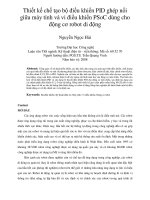 DSpace at VNU: Thiết kế chế tạo bộ điều khiển PID ghép nối giữa máy tính và vi điều khiển PSoC dùng cho động cơ robot di động