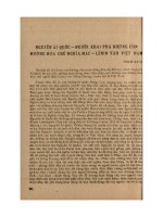 DSpace at VNU: Nguyễn Ái Quốc-Người khai phá những con đường đưa chủ nghĩa Mác-Lênin và Việt Nam