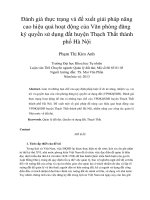 DSpace at VNU: Đánh giá thực trạng và đề xuất giải pháp nâng cao hiệu quả hoạt động của Văn phòng đăng ký quyền sử dụng đất huyện Thạch Thất thành phố Hà Nội