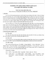 DSpace at VNU: Nghiên cứu khả năng phân giải 2,4-D của một số chủng vi nấm