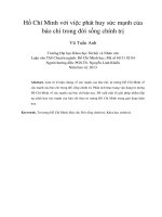 DSpace at VNU: Hồ Chí Minh với việc phát huy sức mạnh của báo chí trong đời sống chính trị