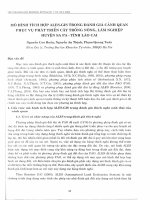 DSpace at VNU: Mô hình tích hợp ALES-GIS trong đánh giá cảnh quan phục vụ phát triển cây trồng nông, lâm nghiệp huyện Sa Pa - tỉnh Lào Cai